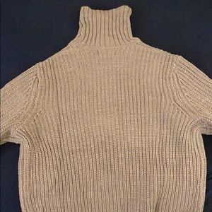 Grey Knitted Turtleneck Sweater
